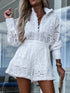 'Boheme' Long Sleeve Top and Shorts Set - Celes Fashion